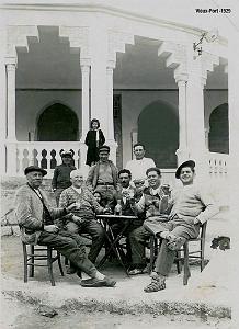 X ARCHIVE COUSINS MERS EL KEBIR APERO AUX VIEUX PORT 1929